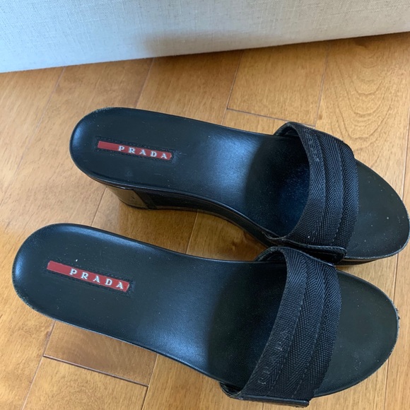 prada platform slides